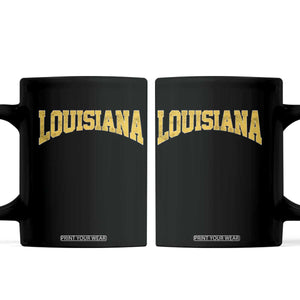 Louisiana Vintage Athletic Sports Design Coffee Mug LA State 80s 90s Style