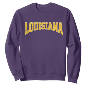 Louisiana Vintage Athletic Sports Design Sweatshirt LA State 80s 90s Style