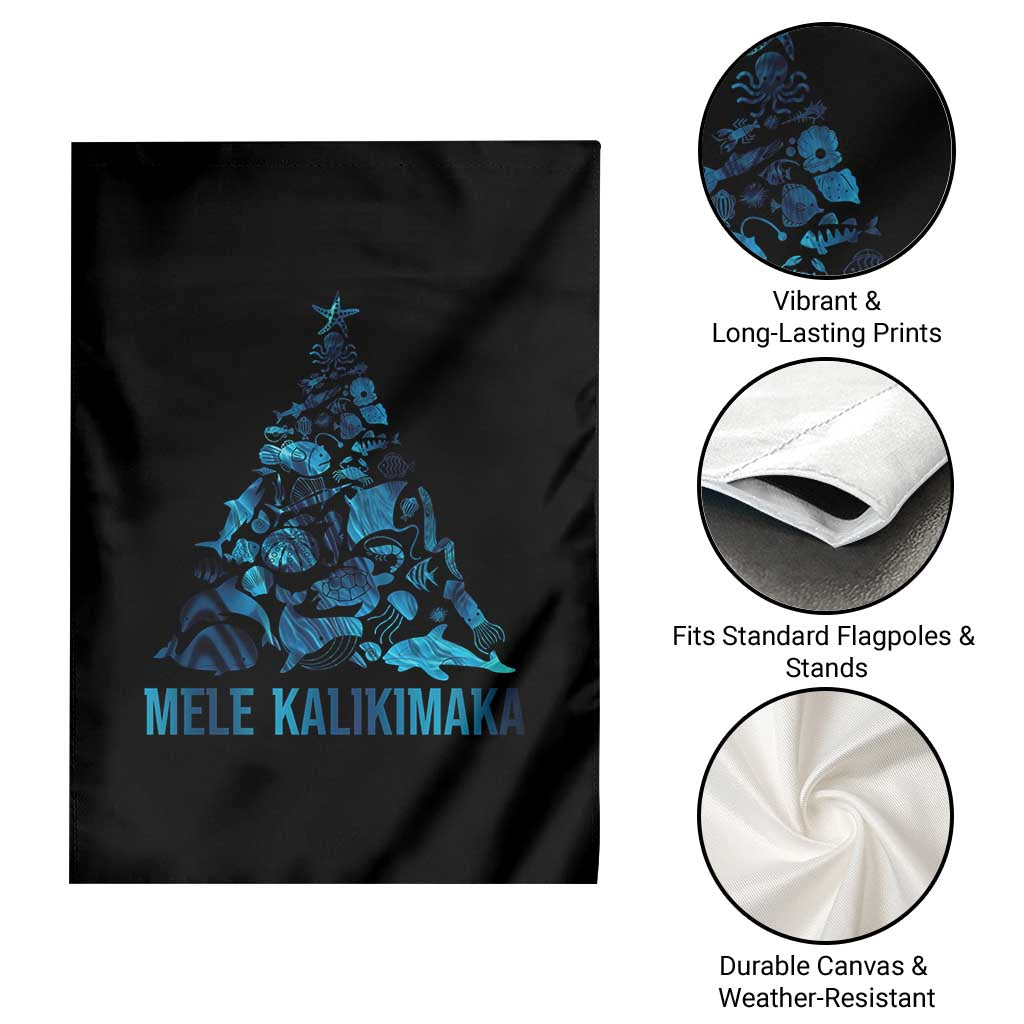 Christmas In Hawaii Garden Flag Mele Kalikimala Sea Animals Xmas Tree TS11 Print Your Wear