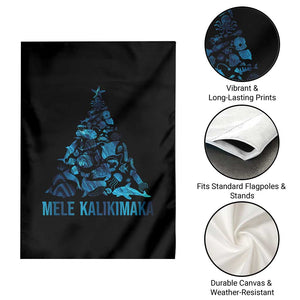Christmas In Hawaii Garden Flag Mele Kalikimala Sea Animals Xmas Tree TS11 Print Your Wear