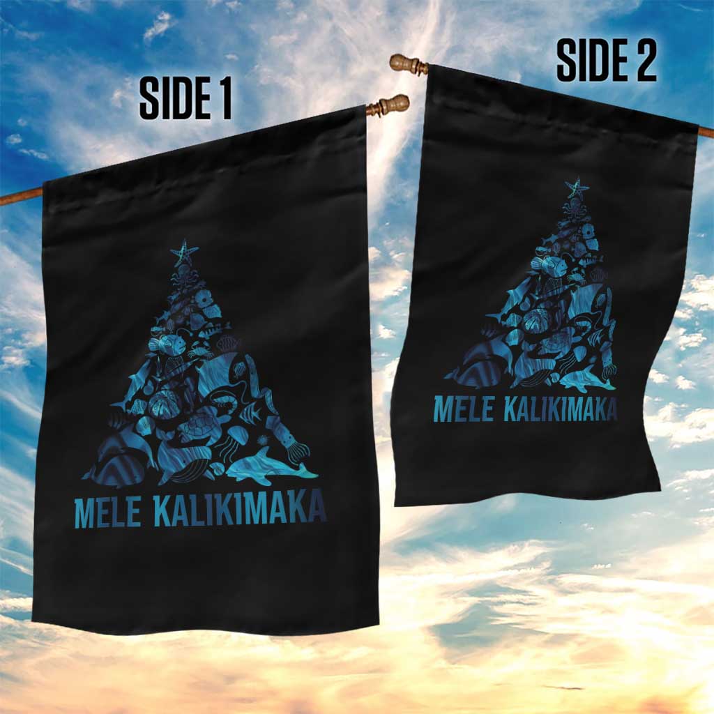 Christmas In Hawaii Garden Flag Mele Kalikimala Sea Animals Xmas Tree TS11 Print Your Wear