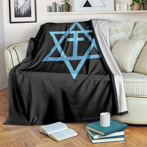 Messianic Cross Star of David Yeshua Jesus Throw Blanket TS11 Print Your Wear