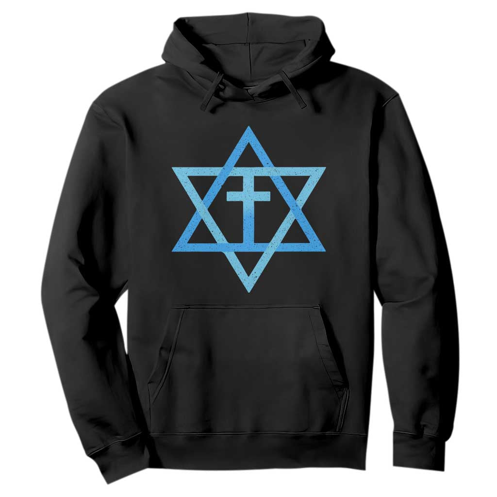 Messianic Cross Star of David Yeshua Jesus Hoodie TS11 Black Print Your Wear