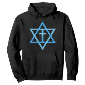 Messianic Cross Star of David Yeshua Jesus Hoodie TS11 Black Print Your Wear