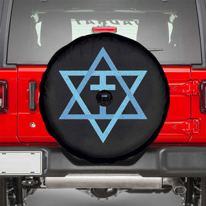 Messianic Cross Star of David Yeshua Jesus Spare Tire Cover TS11 Black Print Your Wear