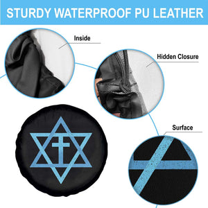 Messianic Cross Star of David Yeshua Jesus Spare Tire Cover TS11 Print Your Wear