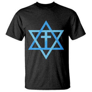 Messianic Cross Star of David Yeshua Jesus T Shirt TS11 Black Print Your Wear