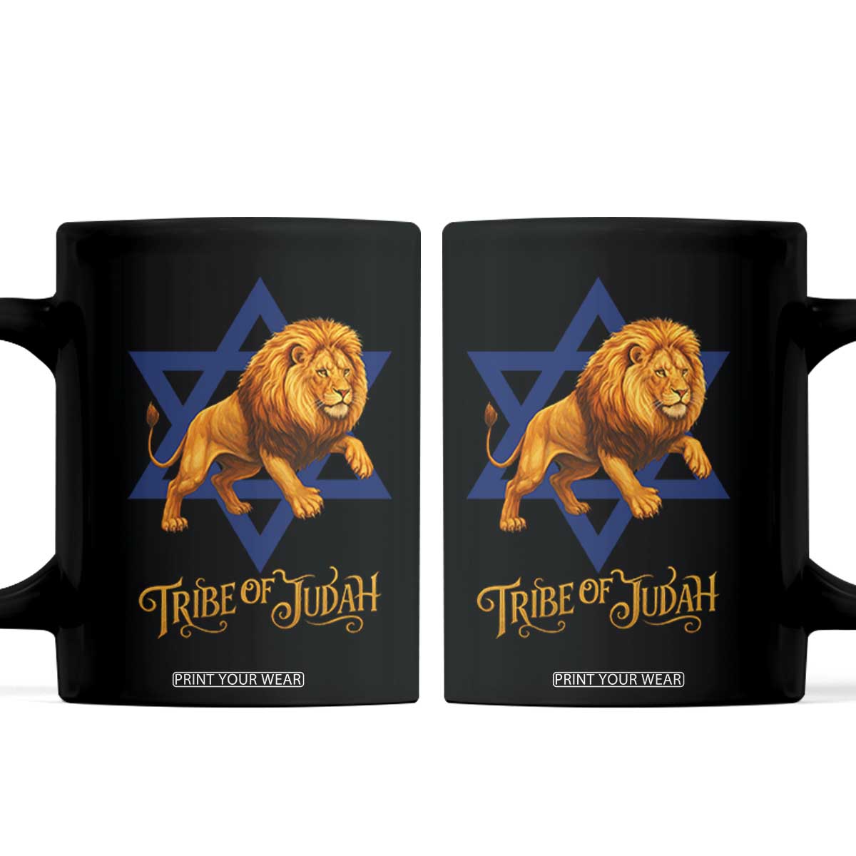 Tribe Of Judah Coffee Mug Bible History Hebrew Christ Israelite Lion TS11 Black Print Your Wear