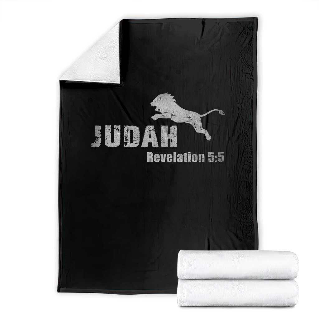 Lion Tribe of Judah Hebrew Christ Israelite Throw Blanket TS11 Black Print Your Wear