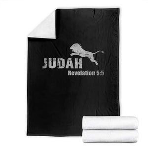 Lion Tribe of Judah Hebrew Christ Israelite Throw Blanket TS11 Black Print Your Wear