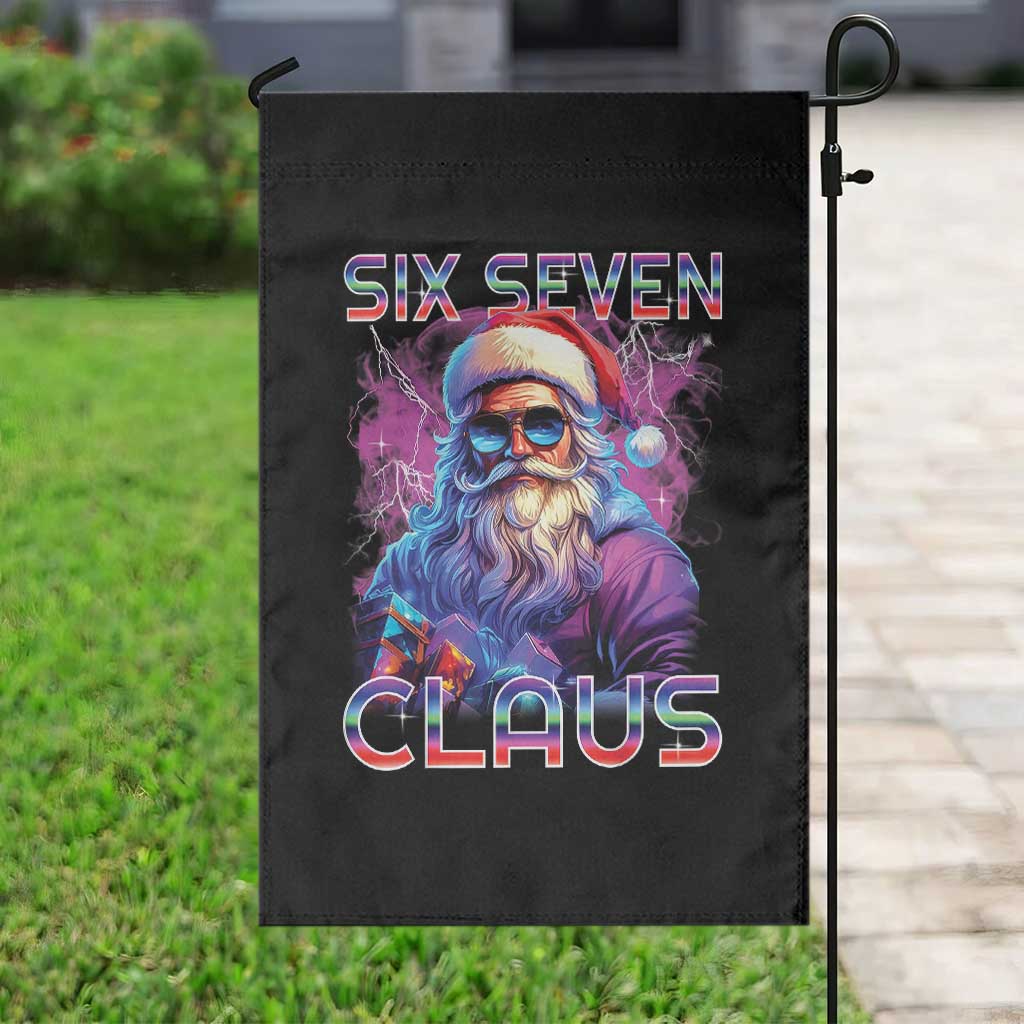 Funny Six Seven Claus Garden Flag 67 Christmas Santa Meme Gen Alpha TS11 Print Your Wear