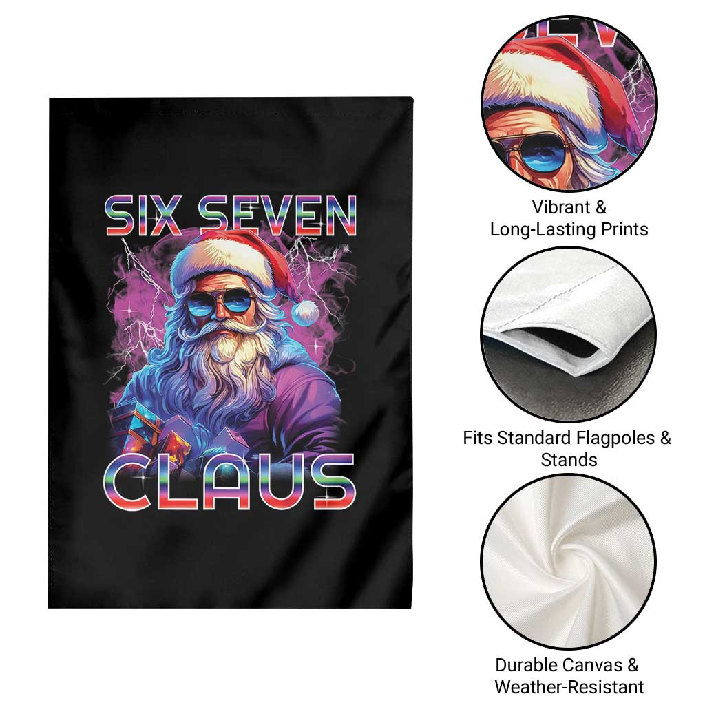 Funny Six Seven Claus Garden Flag 67 Christmas Santa Meme Gen Alpha TS11 Print Your Wear