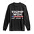 Trump Won Get Over It Long Sleeve Shirt US Election 2024 American Flag TS11 Black Print Your Wear