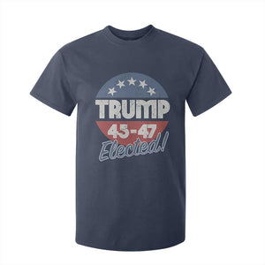 Trump For President T Shirt For Kid Trump Elected 45 47 American Flag TS11 Navy Print Your Wear