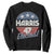 Harris For President Sweatshirt Harris Elected 47 American Flag TS11 Black Print Your Wear