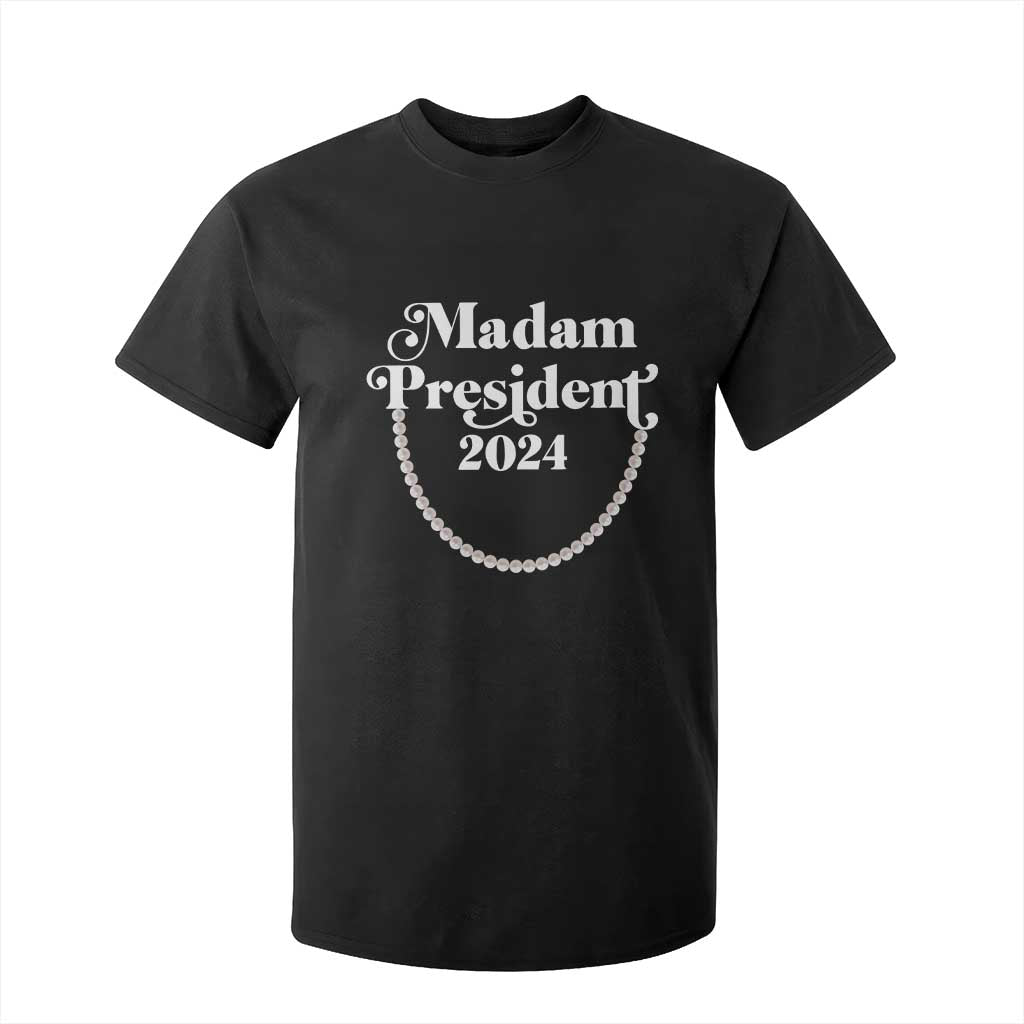 Harris Supporter T Shirt For Kid Madam President 2024 First Female President Election TS11 Black Print Your Wear