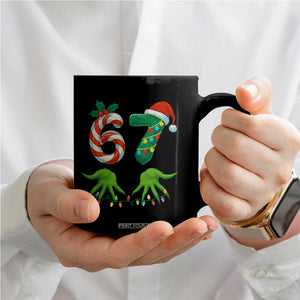 Funny Six Seven Christmas 67 Meme Gen Alpha Slang Elf Hands Coffee Mug TS11 Print Your Wear