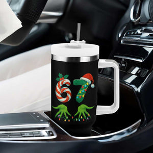 Funny Six Seven Christmas 67 Meme Gen Alpha Slang Elf Hands Tumbler With Handle TS11 Print Your Wear