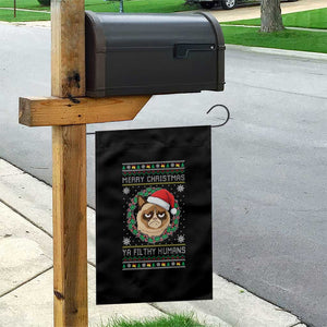 Merry Christmas Ya Filthy Humans Cat Garden Flag Funny Xmas Grumpy Cat TS11 Print Your Wear