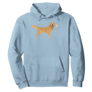 Funny Golden Retriever Dog New Year 2025 Fireworks Hoodie TS11 Light Blue Print Your Wear