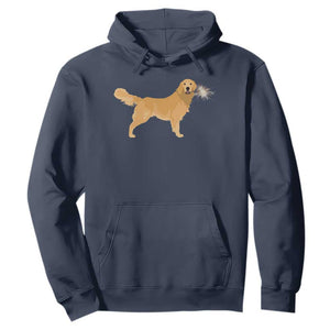 Funny Golden Retriever Dog New Year 2025 Fireworks Hoodie TS11 Navy Print Your Wear