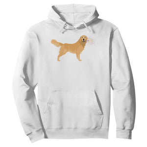 Funny Golden Retriever Dog New Year 2025 Fireworks Hoodie TS11 White Print Your Wear