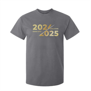 Happy New Year 2025 Goodbye 2024 Welcome 2025 T Shirt For Kid TS11 Charcoal Print Your Wear