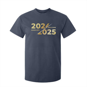 Happy New Year 2025 Goodbye 2024 Welcome 2025 T Shirt For Kid TS11 Navy Print Your Wear