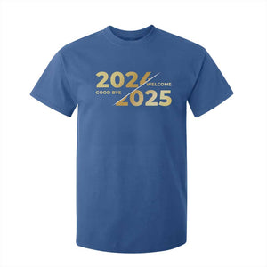 Happy New Year 2025 Goodbye 2024 Welcome 2025 T Shirt For Kid TS11 Royal Blue Print Your Wear