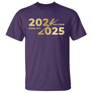 Happy New Year 2025 Goodbye 2024 Welcome 2025 T Shirt TS11 Purple Print Your Wear