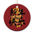 Happy Chinese New Year 2025 Christmas Ornament Calligraphy Year Of The Snake Flowers TS11 Print Your Wear