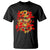 Happy Chinese New Year 2025 T Shirt Calligraphy Year Of The Snake Golden Flowers TS11 Black Print Your Wear