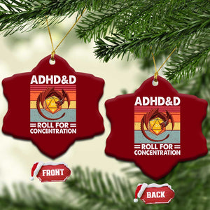 ADHD&D Roll For Concentration Ceramic Ornament Funny RPG Gamer D20 Tabletop Dice TS11 Print Your Wear