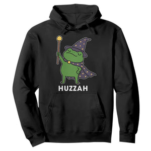 Funny Huzzah Wizard Frog Hoodie Renaissance Meme RPG Gamers