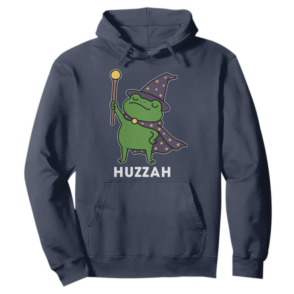 Funny Huzzah Wizard Frog Hoodie Renaissance Meme RPG Gamers