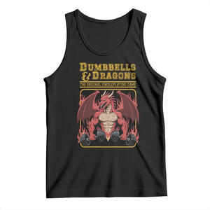 Funny RPG Workout Gym Nerd Tank Top Dumbbells And Dragons The Original Swoleplaying Game TS11 Black Print Your Wear
