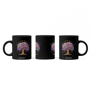 Mardi Gras Tree Brushstroke Graphic Coffee Mug Laissez Les Bon Temps Rouler TS11 Print Your Wear
