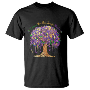 Mardi Gras Tree Brushstroke Graphic T Shirt Laissez Les Bon Temps Rouler TS11 Black Print Your Wear