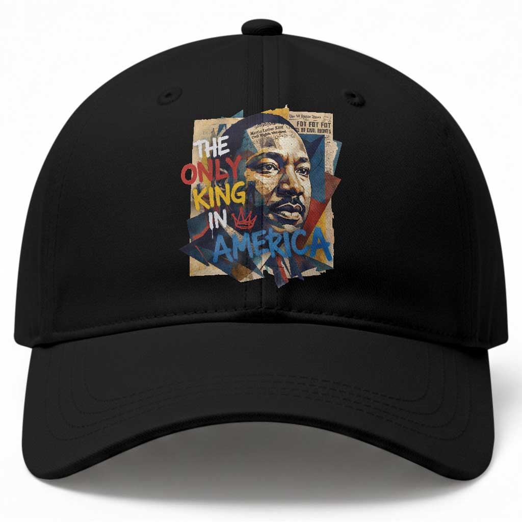 Martin Luther King Baseball Cap The Only King In America No Kings Protest TS11 Print Your Wear