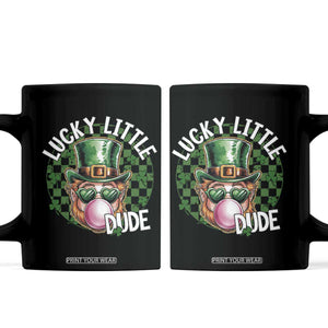 Funny St Patrick's Day Lucky Little Dude Coffee Mug Cute Leprechaun Shamrock TS11 Black Print Your Wear