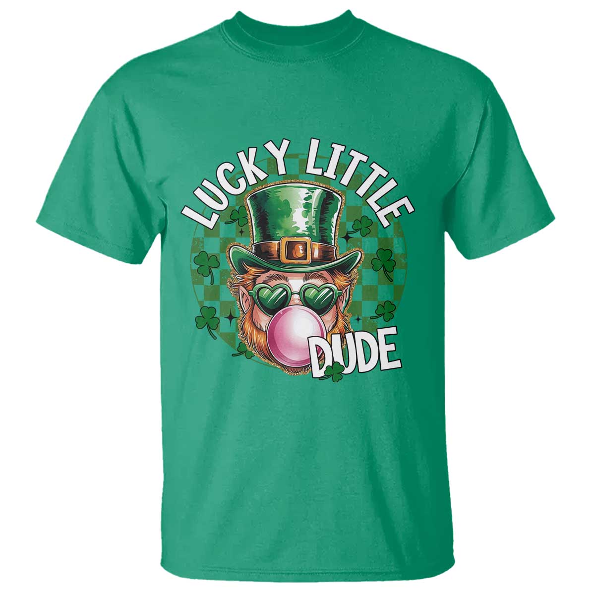 Funny St Patrick's Day Lucky Little Dude T Shirt Cute Leprechaun Shamrock TS11 Irish Green Print Your Wear