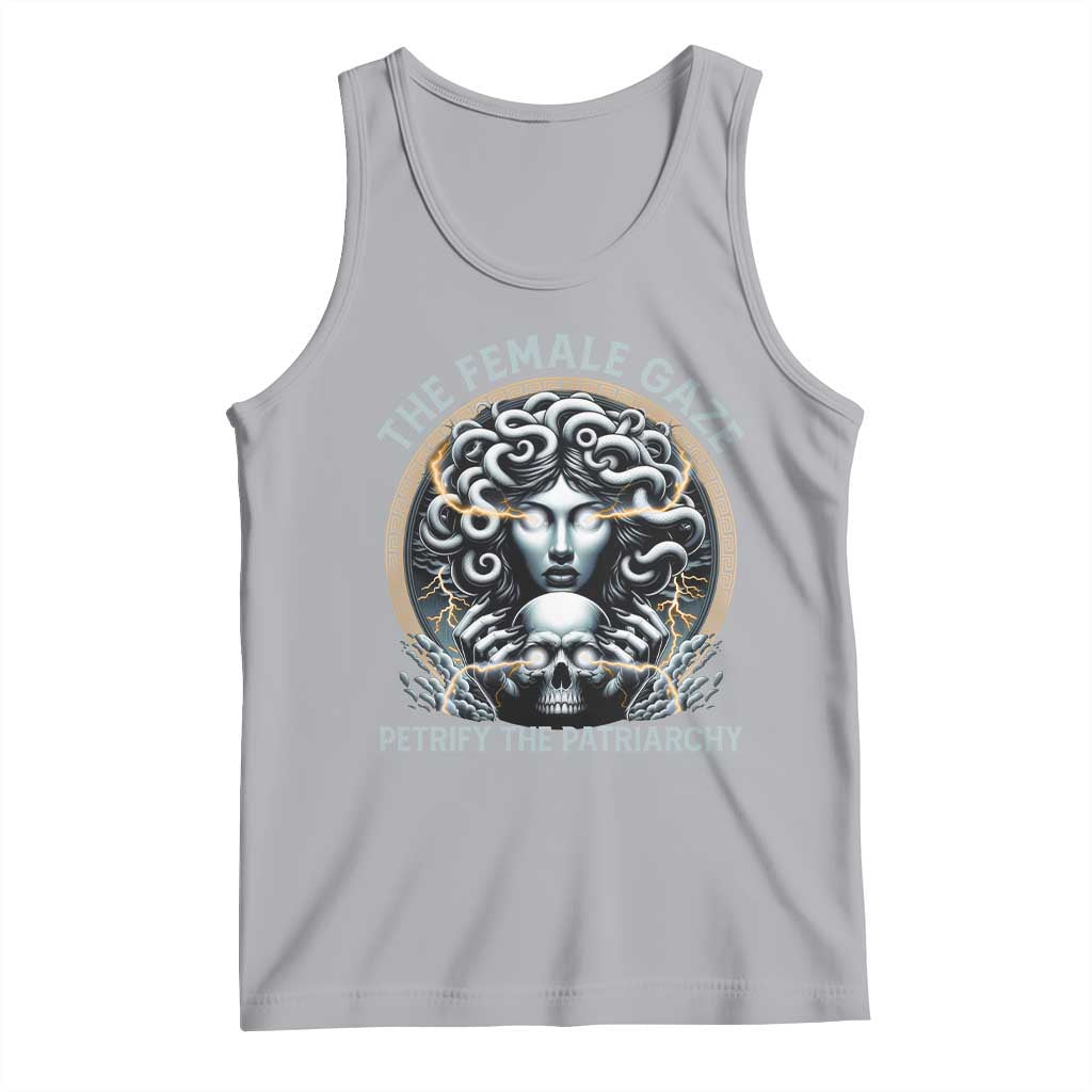 The Female Gaze Petrify The Patriarchy Tank Top Feminist TS11 Athletic Heather Print Your Wear
