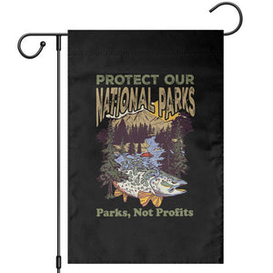 Protect Our National Parks Not Profits Garden Flag Keep Wild Nature Fish Forest TS11 Black Print Your Wear