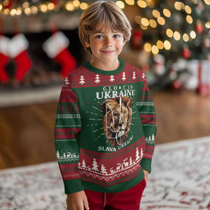 Glory To Ukraine Slava Ukraini Knit Sweatshirt Lion King TS11 Christmas Print Your Wear