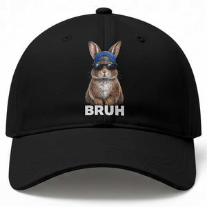 Funny Easter Bruh Bunny Sunglasses Meme Baseball Cap TS11 Print Your Wear