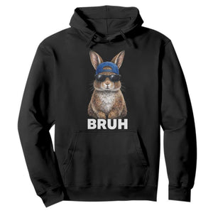 Funny Easter Bruh Bunny Sunglasses Meme Hoodie TS11 Black Print Your Wear