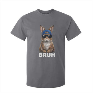 Funny Easter Bruh Bunny Sunglasses Meme T Shirt For Kid TS11 Charcoal Print Your Wear