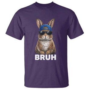 Funny Easter Bruh Bunny Sunglasses Meme T Shirt TS11 Purple Print Your Wear