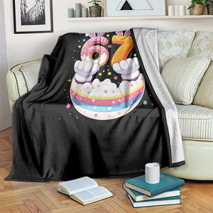 Funny Easter Day Bunny 67 Six Seven Meme Throw Blanket TS11 Print Your Wear