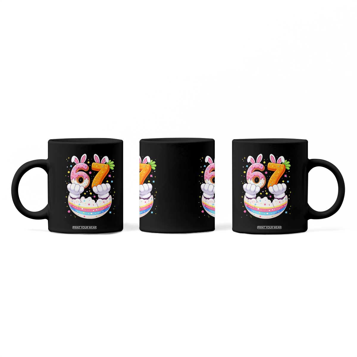 Funny Easter Day Bunny 67 Six Seven Meme Coffee Mug TS11 Print Your Wear